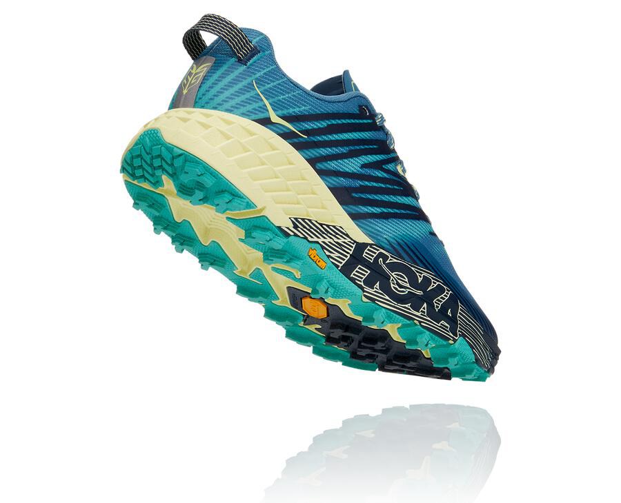 Tenis Hoka One One Trail Mujer Azules - Speedgoat 4 - HYPI34607